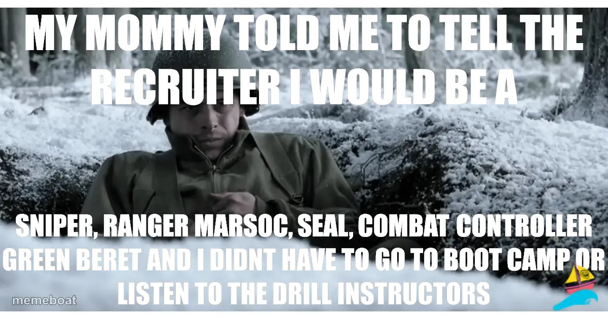 My mommy told me to tell the recruiter i would be a