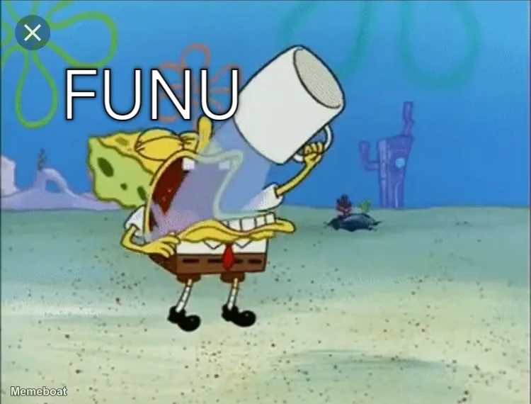 Spongebob drinking water meme created by the community