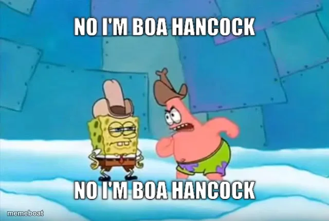 SpongeBob and Patrick Cowboy Hats meme created by the community
