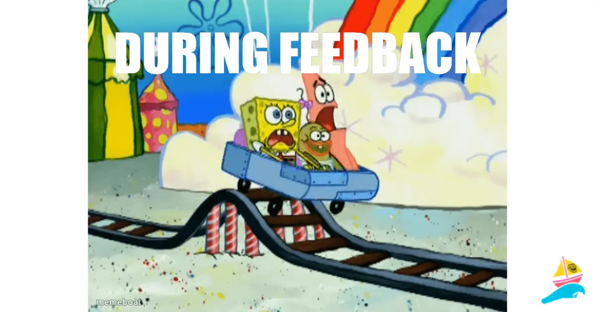 during feedback