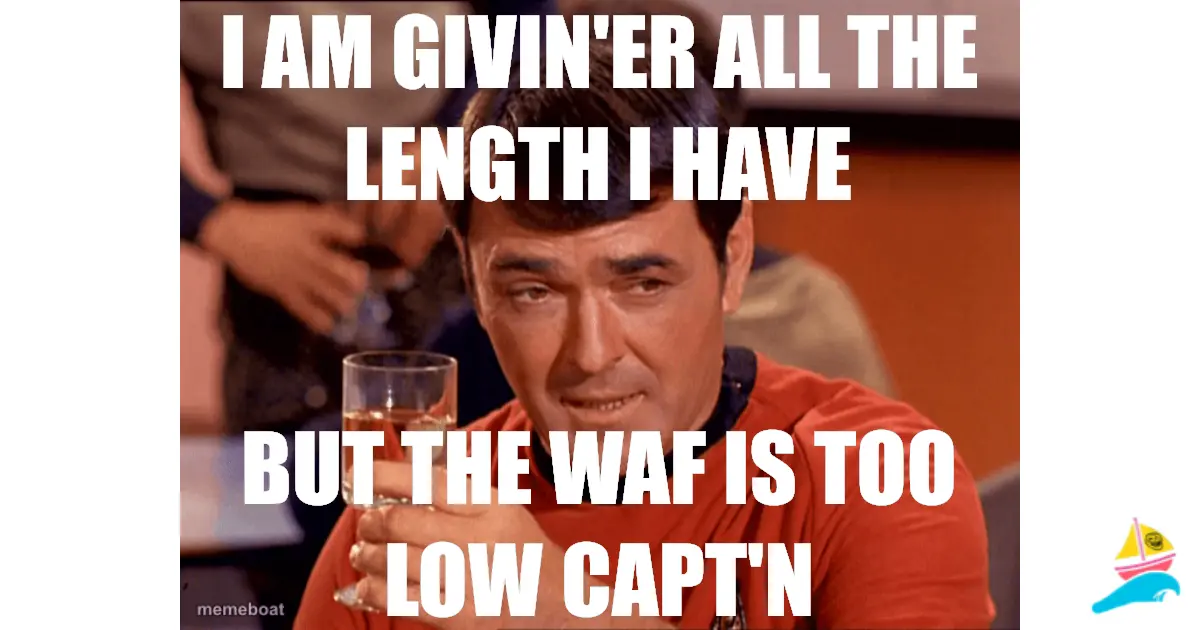 I am givin'er all the length i have