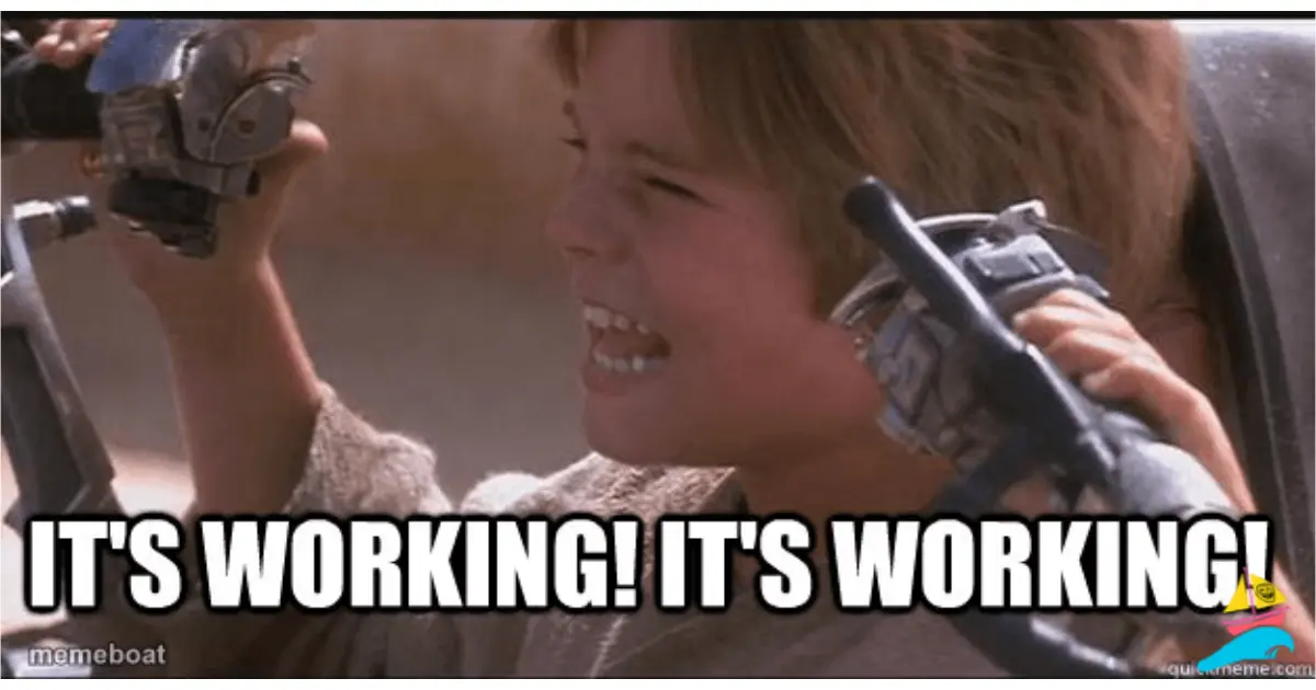 Star Wars It’s working! meme