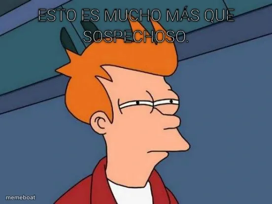 Esto es mucho más que sospechoso.