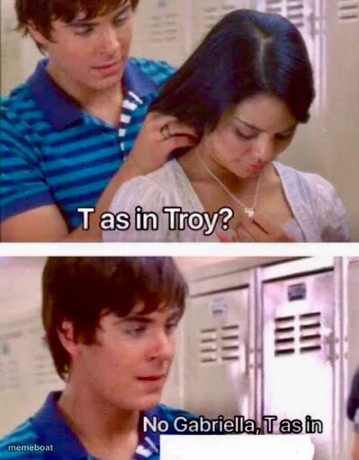 T As In Troy meme created by the community
