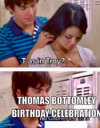 Thomas Bottomley birthday celebration