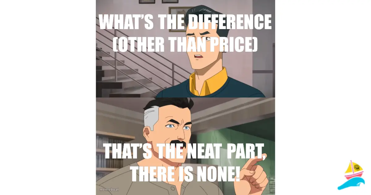 What’s the difference (other than price)