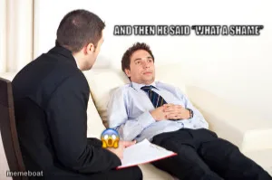 and then he said “what a shame”