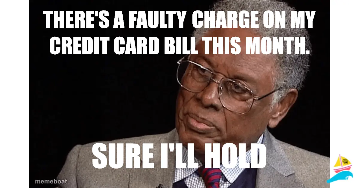 There's a faulty charge on my credit card bill this month.