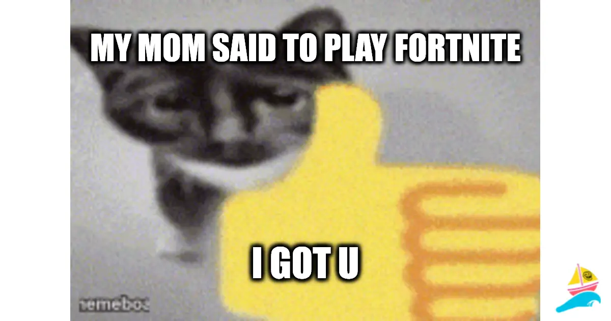 My mom said to play fortnite