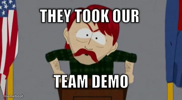 They took our jobs stance (South Park) meme created by the community