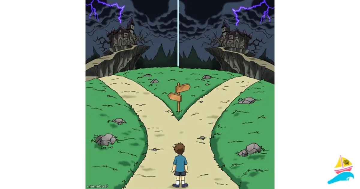 Two castles (both dark) meme