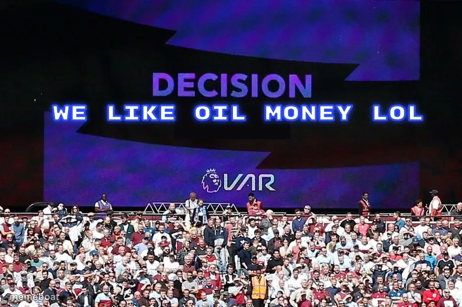 VAR Decision Screen meme created by the community