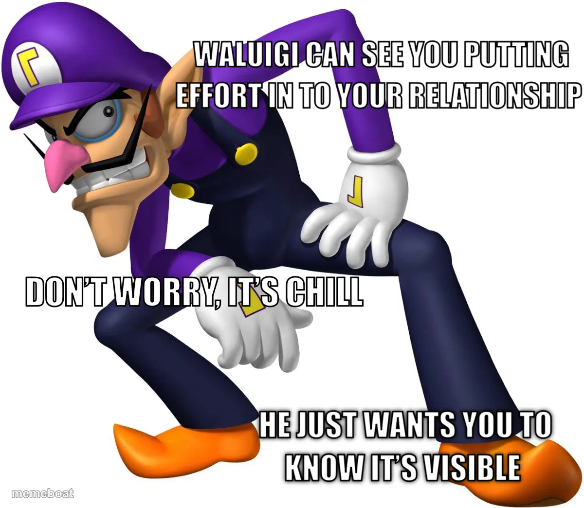 Waluigi meme created by the community