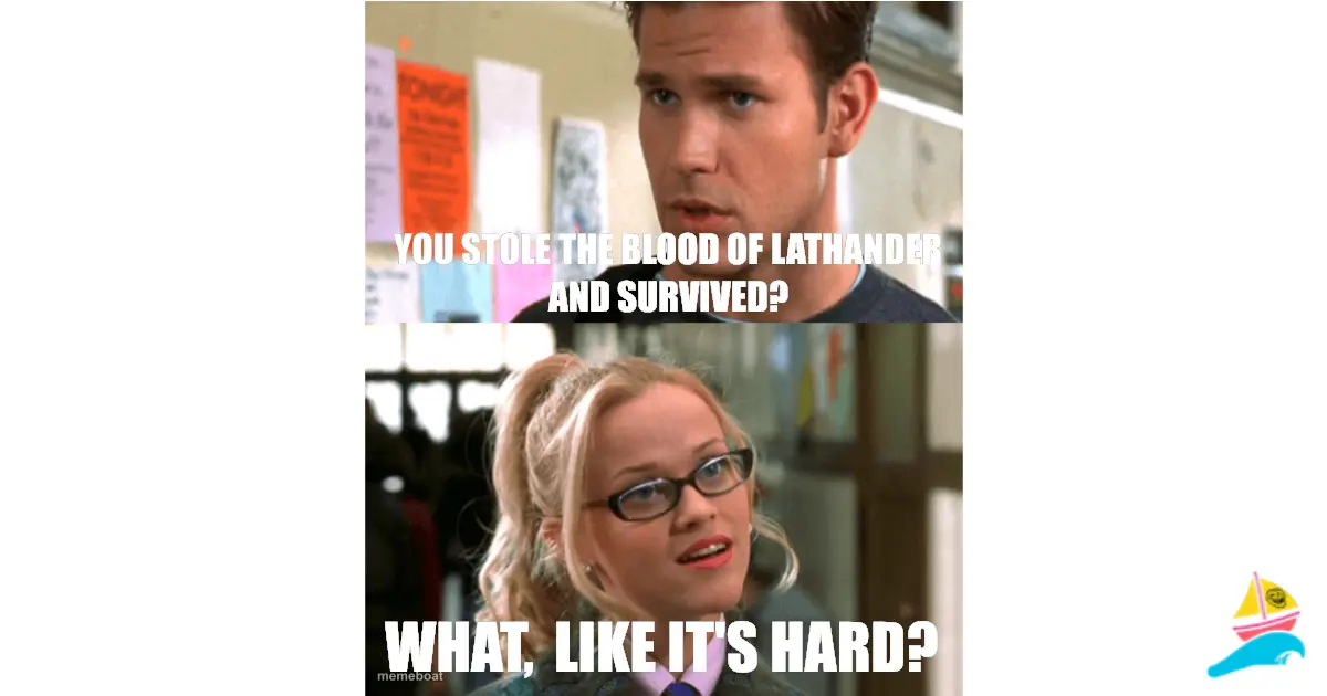 You stole the blood of Lathander and survived?