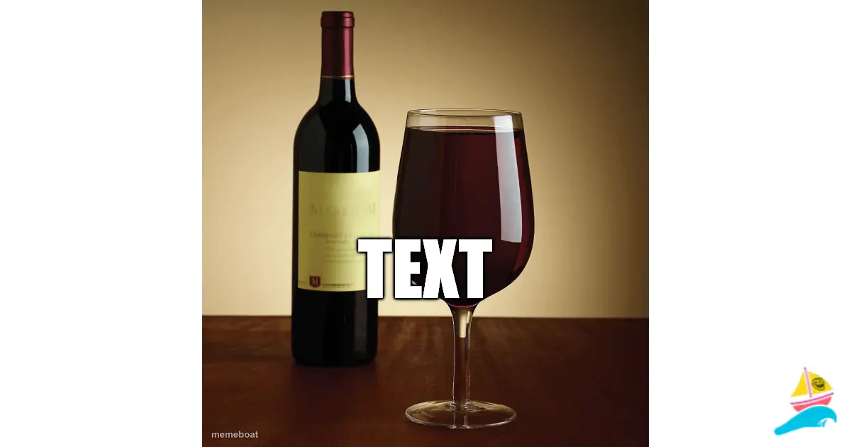 My photo is on the wine bottle