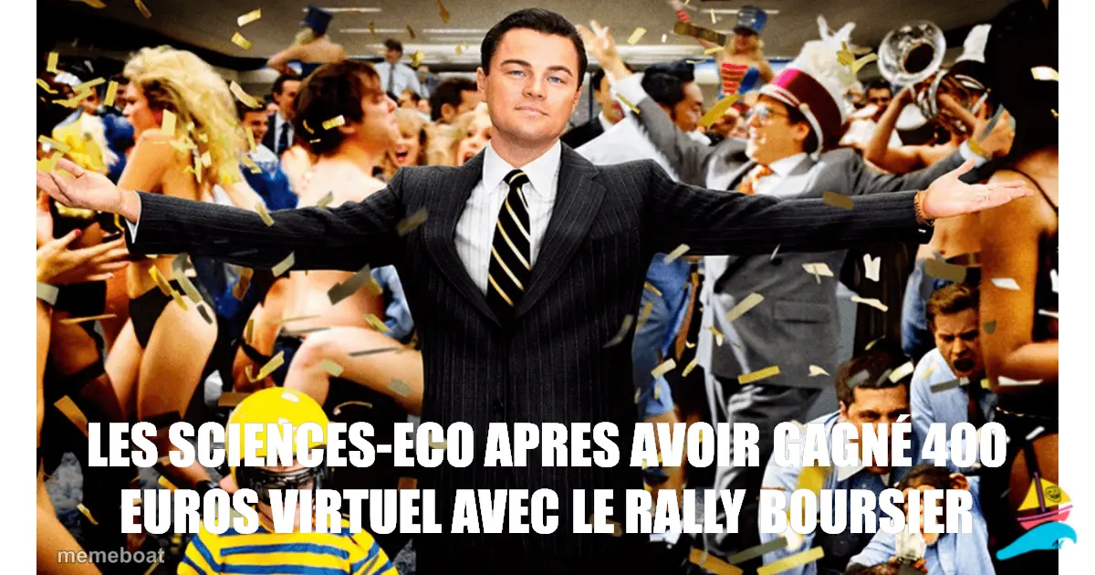 Les sciences-eco apres avoir gagné 400 euros virtuel avec l…