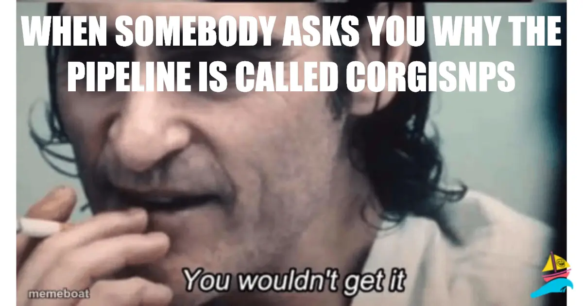 when somebody asks you why the pipeline is called CorgiSNPs